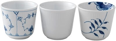 History Mix Krus 26 cl. 3 stk. Mussel, Mega, Hvid Riflet